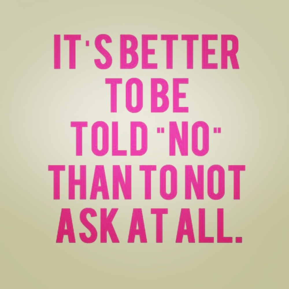 if you don’t ask, I can’t say yes❤️